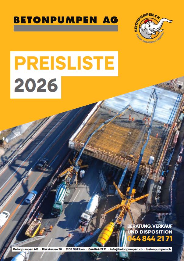 Bild Preisliste 2026 Titelseite